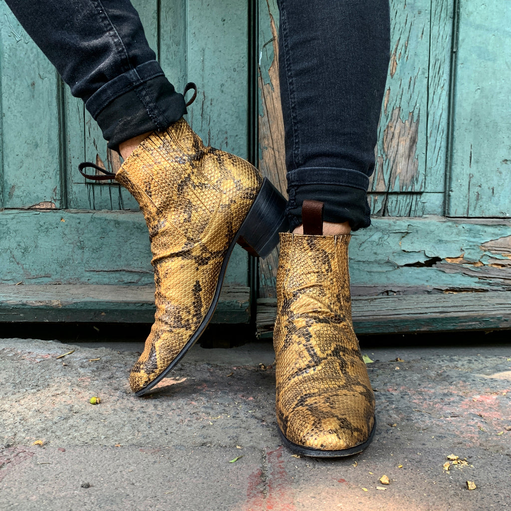 Botines Pitón Dorado