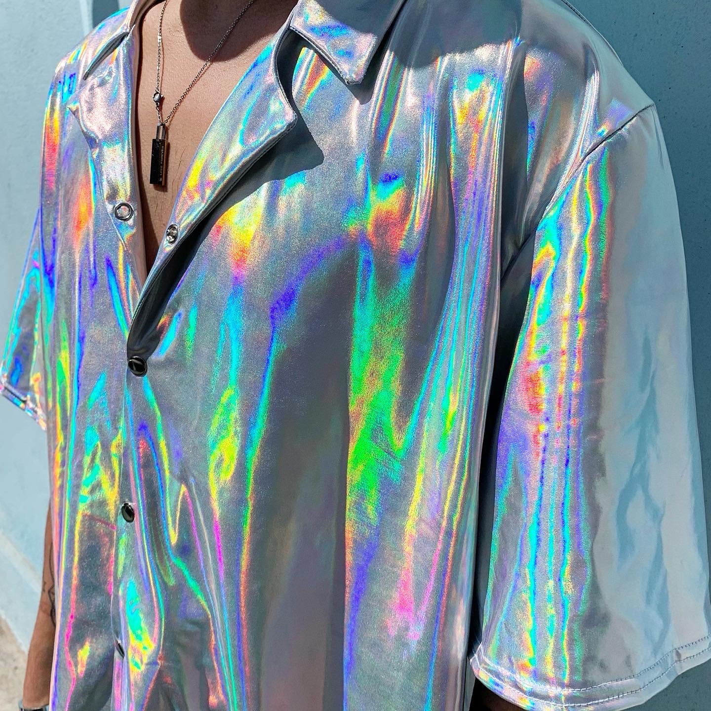 Camisa Oversize Holográfica